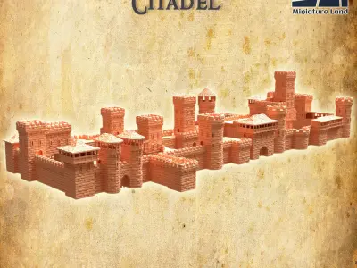 Modular Citadel Tabletop Terrain 28 MM 3D print model