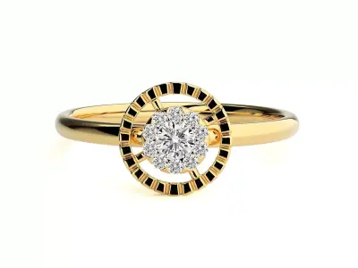 Women ring 3D print model 75