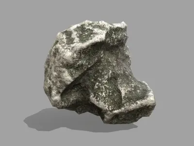 Rock Set Low-poly 3D model 21