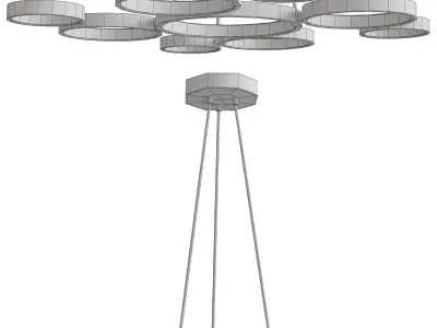 Chandelier Lightstar Unitario 763010 low poly 3d model Low-poly 3D model