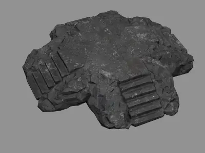 Staris Rock 08 Low-poly 3D model