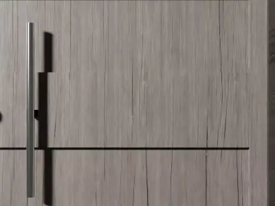 modern door Free low-poly 3D model