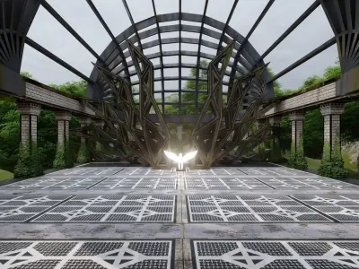 Ancient Pegasus Temples 3D model