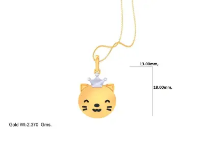 Kids Pendants with Crown 3dm STL OBJ FBX Renders Details 3D print model purchase