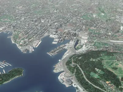 Oslo Norway Low-poly 3D model