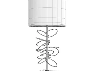 Brass Spiral Metal Table Lamp Liang and Eimil Medea Low-poly 3D model