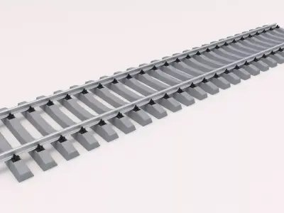 Railway Tracks 3D model