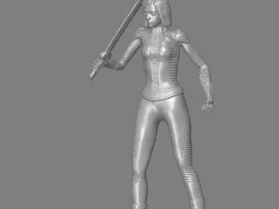 Alita battle angel statue version 3D print model