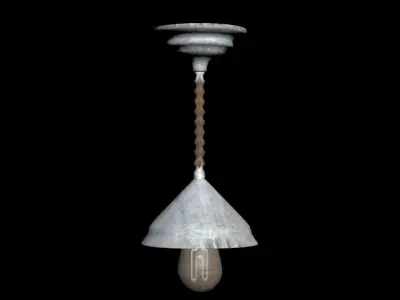 Game-Ready Textured Low-Poly Lamp Model Low-poly 3D model