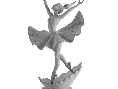 ballet dance statue 3D model