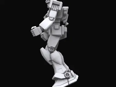 Gundam mobile suit MS RX78 model 3D model