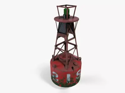 River Buoy Low-poly 3D model
