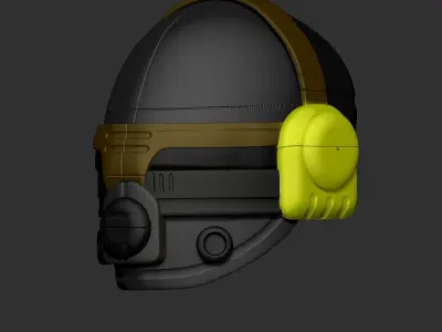 High quality scifi helmet high poly sculpt 3d printable  3D model