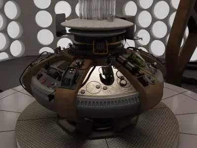 War Doctor TARDIS Interior 3D model