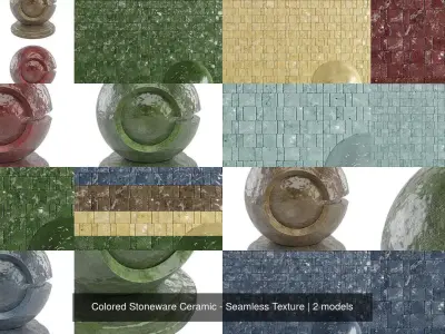 Colored Stoneware Ceramic - Seamless Texture Texture
