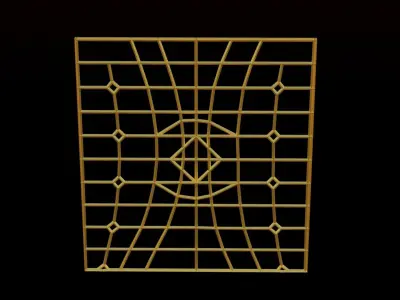 A 3D DOOR FENCE DESIGN Free 3D model