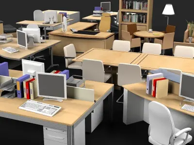 Office Furniture 2 3D model