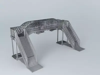 Eco Rail Track Walkover From our Plans Old Steam Days Free 3D model