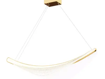 Decoration Long Stairwell Lights Ceiling Crystal Chandeliers 3D model