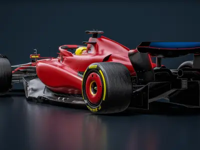  Red F1 Team 2025 Formula 1 Race Car 