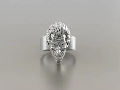 Ring Joker face 3D print model 3D print model