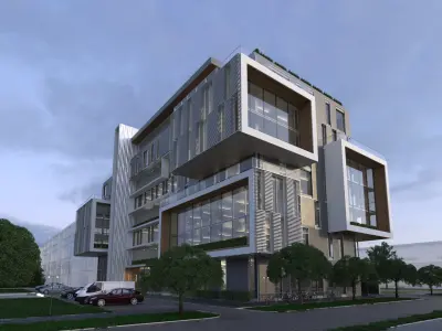 Office Building Environment 3D model