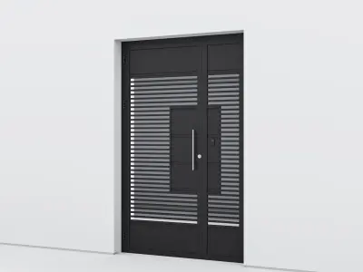 Aluminium door 78 3D model