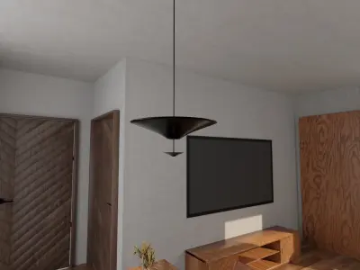 Modern Pendant Lights 2 - Ceiling Lights Low-poly 3D model