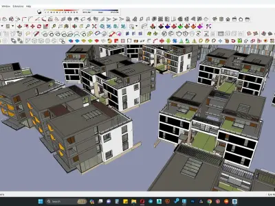 Housing community 3d model 3D model