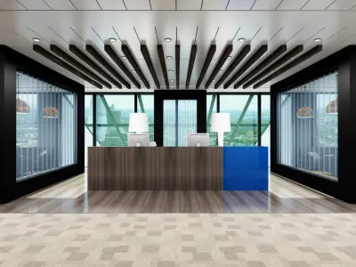 Full Office Interior 13 3D model