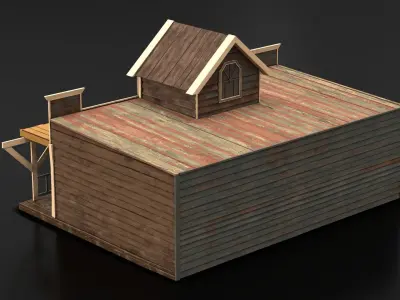 West Wild Home 20 Low-poly 3D model
