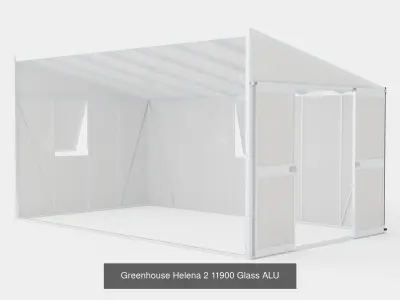 Collection of Greenhouse Helena 2 - 6 Models 3D Model Pack