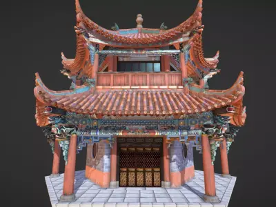 style temple Chinese pagoda Texture