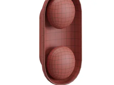 Arteriors Glaze Large Sconce Low-poly 3D model