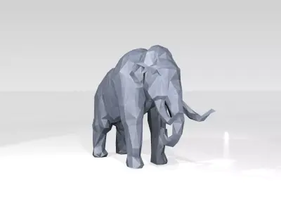 Mammoth Low Poligonal 3D model