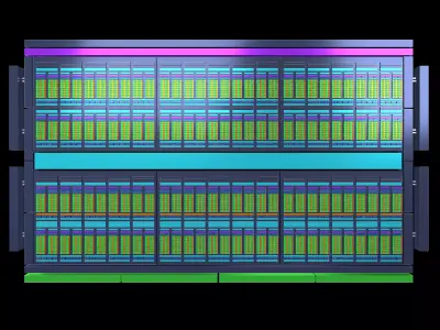 GPU Pascal GP100 Architecture v1 004 Low-poly 3D model