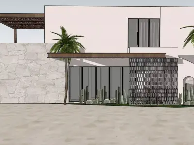 Bungalow sketchup design 3D model