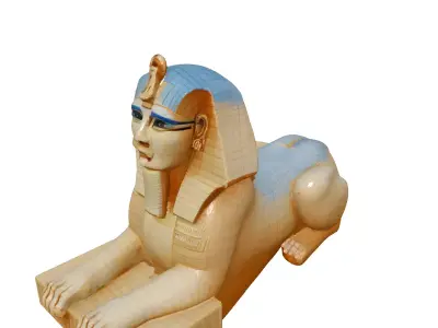 Realistic Great Sphinx of Giza 3D Model Low-poly 3D model