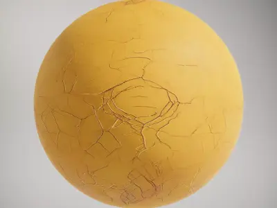 Gold Leaf Cracked HQ PBR Textures Set Texture