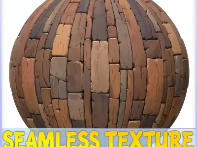 Stylized Wood Floor Seamless Texture Texture shop