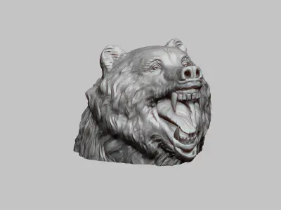 bear headphone stand Headset Stand Perfect Gamer Gift  3D print model