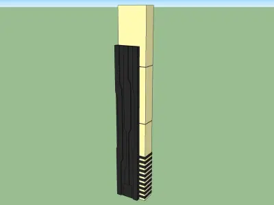 street pole light 3d sketchup model 3D model