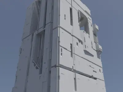 SCI-FI DEEP STRUCTURES 3D model