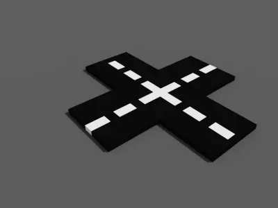 road pack Low-poly 3D model