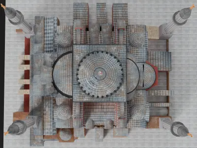 Turkey Pack Hagia Sophia Maidens Tower Fairy Chimneys Low-poly 3D model