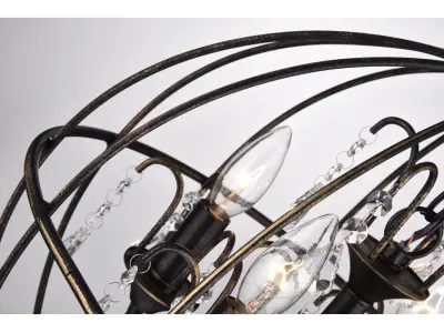 Leung 4-Light Candle Style Globe Chandelier 3D model