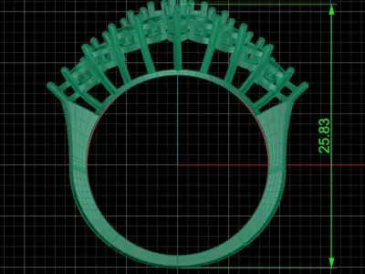 Jewelry ring 156 3D print model purchase