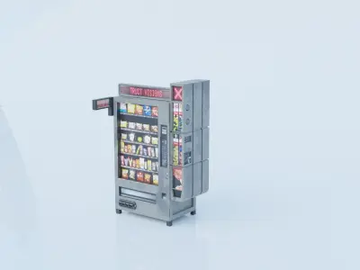 Food vending machine 3D model