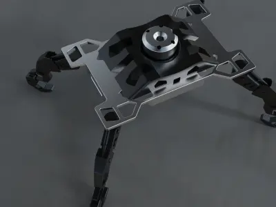 mechanical claw scifi robot  3D model