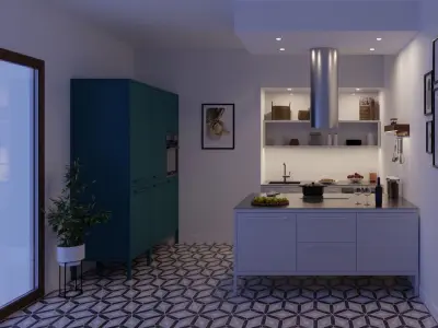 Mini Kitchen - Fantin Frame Kitchen 3D model